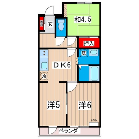 ヒルトップの物件間取画像